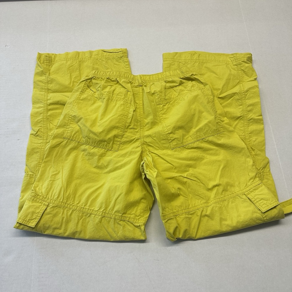 Women's/Jr‎ Size XXS Parachute Pants by Wild Fable, Yellow, Cargo Pockets Grunge - Picture 3 of 3
